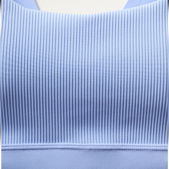 ATHLETA | Exhale Rib Bra, Tempest Violet - Picture 6 of 10